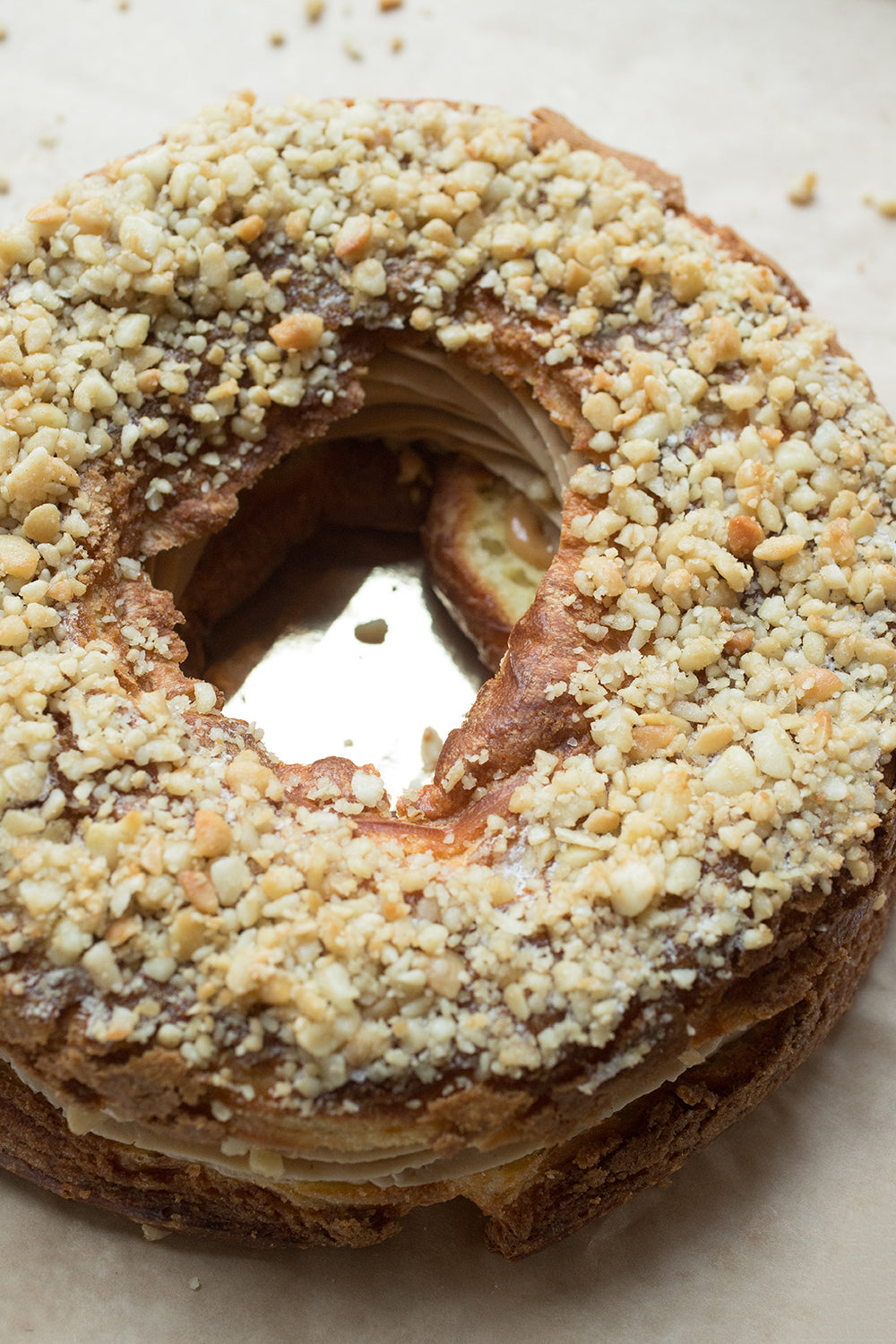 Hazelnut Paris-Brest - Large Format (Approx. 8"-9" in diameter)