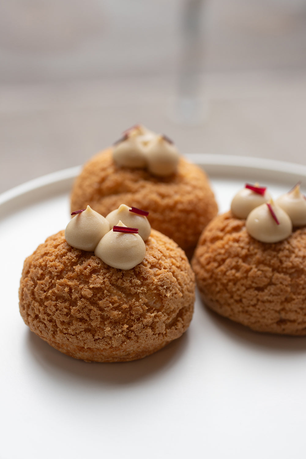 Rhubarb and Lychee Choux (Box of 4)
