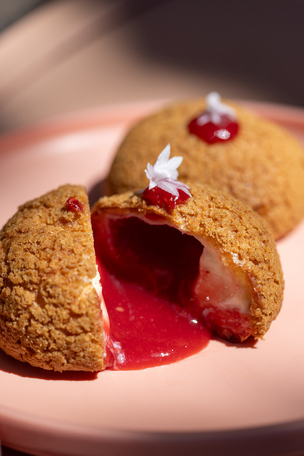 Tomato-Raspberry Rose Choux (Box of 4)